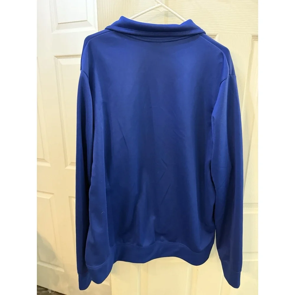 Nike Track Jacket Mens‎ Blue Striker Retro Mock Full Zip Neon Athletic XXL